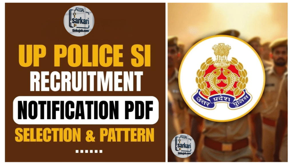 UP Police SI Recruitment 2025 – Notification Out For 4543 Posts, Eligibility, Important Dates, and Apply Online Link