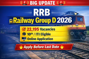 Railway Level 1 Vacancy 2026, RRB Group D Apply Online 2026, Indian Railway Jobs 2026
