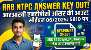 RRB NTPC Graduate Level Answer Key 2026 Out: CEN 06/2025 CBT 1 Response Sheet Download Link