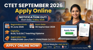 Central Teacher Eligibility Test (CTET) September 2026