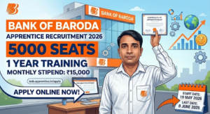 Bank of Baroda Apprentice Recruitment 2026: Apply Online for 5000 Posts