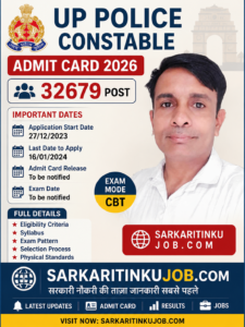 UP Police Constable Admit Card 2026 Out – 32679 Post Hall Ticket Download