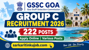 GSSC Goa Staff Selection Commission Group C Recruitment 2026